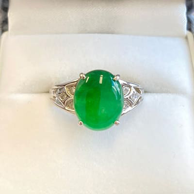jade ring Pt900