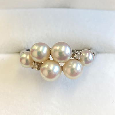 pearl ring pt900
