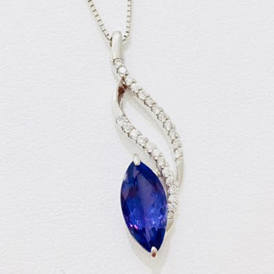 Kalung Tanzanite 1.07ct Pt900