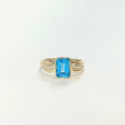 topaz ring K10YG